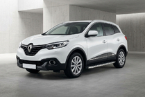 Renault Kadjar 2015-2022 гг. Боковые Подножки BlackLine (2 шт., Алюминий) фото 1