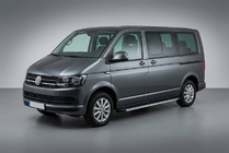 Volkswagen T6 2015-2024 гг. Боковые Подножки Maya (2 шт., Алюминий) фото 1