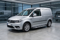 Volkswagen Caddy 2015-2020 гг. Боковые Подножки Sunrise (2 шт., Алюминий) фото 1