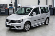 Volkswagen Caddy 2015-2020 гг. Боковые Подножки Line (2 шт., Алюминий) фото 1