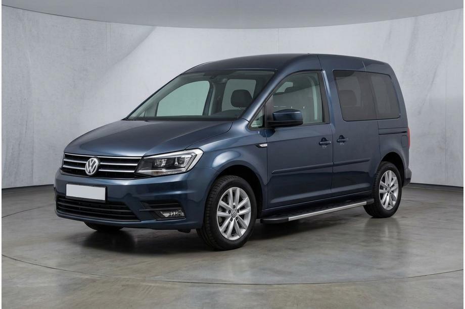 Volkswagen Caddy 2015-2020 гг. Боковые Подножки Duru (2 шт., Алюминий) Image