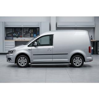 Боковые Подножки Tayga Grey (2 шт., Алюминий) Volkswagen Caddy 2015-2020 гг. фото 1