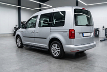 Volkswagen Caddy 2015-2020 гг. Боковые Подножки Tayga Black (2 шт., Алюминий) фото 1
