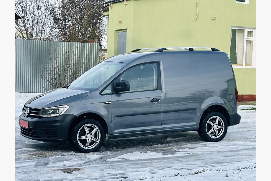 Volkswagen Caddy 2015-2020 гг. Хромированные Рейлинги Макси база, металлические ножки Фото 6