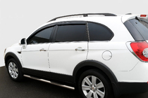 Chevrolet Captiva 2006-2019 гг. Боковые трубы (2 шт., нержавейка) Ø70 фото 2