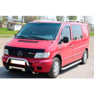 Боковые пороги Fullmond (2 шт., алюминий) Mercedes Vito W638 1996-2003 гг. фото 2