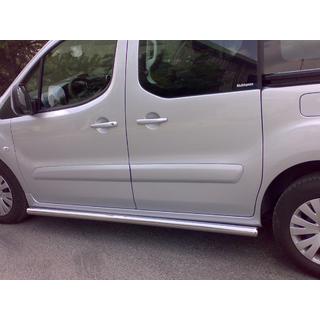 Боковые трубы (2 шт., нержавейка) Citroen Berlingo 1996-2008 гг. фото 2