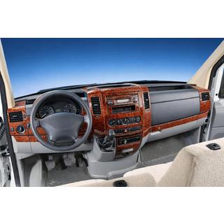 Накладки на панель приборов (Meric, 50 деталей) Mercedes Sprinter W906 2006–2018 гг. фото 1