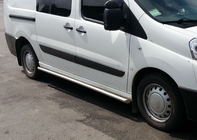 Citroen Jumpy 2007–2017 гг. Боковые трубы (2 шт., нержавейка) Ø60, короткая база фото 2
