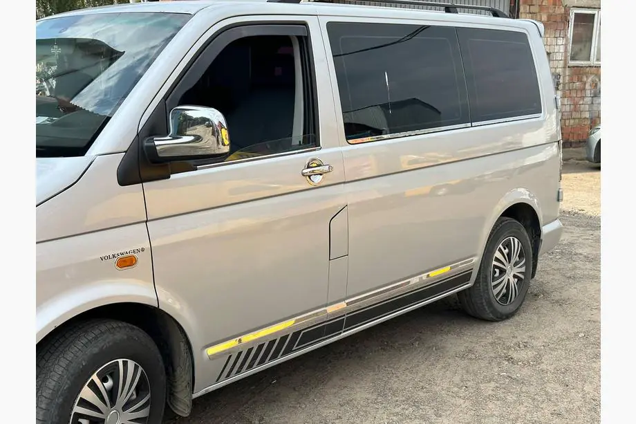 Volkswagen T6 2015-2024 гг. Накладки на дверные ручки из нержавеющей стали Фото 18