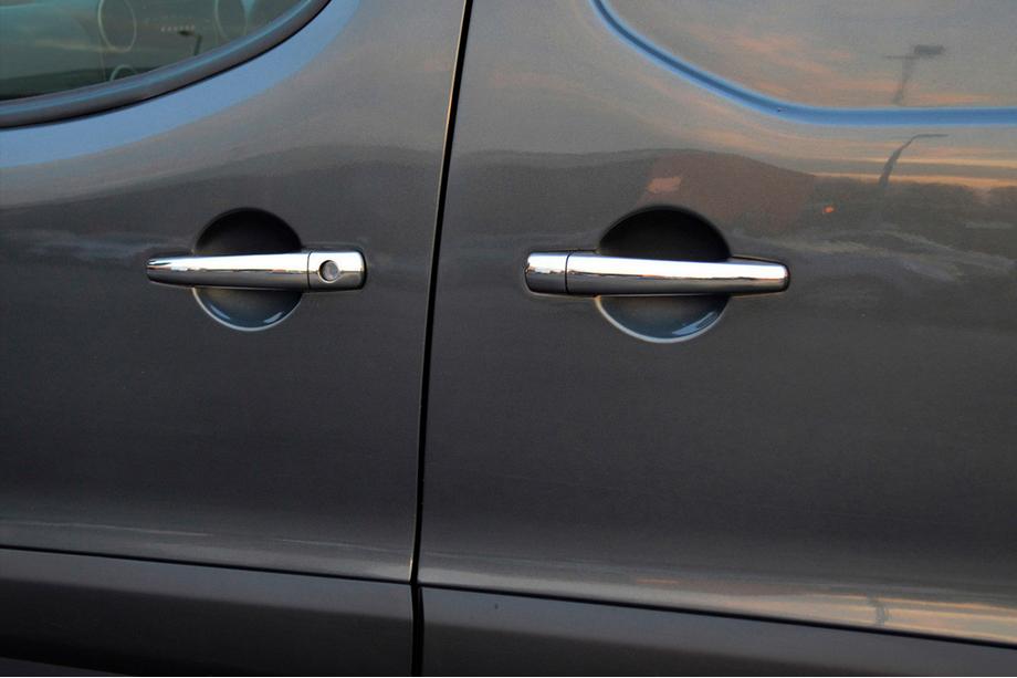 Citroen C-4 2004-2010 гг. Хромированные Накладки на Ручки (4 шт., Нержавейка) OmsaLine - Итальянская Нержавейка Image
