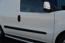 Opel Combo 2012-2018 гг. Окантовка стекол Нержавейка 2 шт, Carmos - Турецкая сталь фото 3
