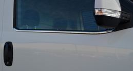 Opel Combo 2012-2018 гг. Окантовка стекол Нержавейка 2 шт, Carmos - Турецкая сталь фото 6