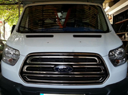 Ford Transit 2014- гг. Хромированные Накладки на Решетку (2014-2018, 3 шт, Нержавеющая Сталь) OmsaLine - Итальянская Нержавеющая Сталь фото 2