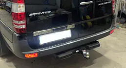 Mercedes Sprinter W906 2006–2018 гг. Накладка из нержавейки над номером фото 5