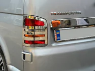 Volkswagen T5 Caravelle 2004-2010 гг. Хромированная накладка над номером для распашных дверей (нержавейка) фото 7