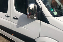Mercedes Sprinter W906 2006–2018 гг. Хромированные Накладки на Зеркала (2 шт.) Carmos, Турецкая сталь фото 7