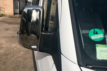 Volkswagen Crafter 2006-2016 гг. Хромированные Накладки на Зеркала (2 шт.) Carmos, Турецкая сталь фото 10