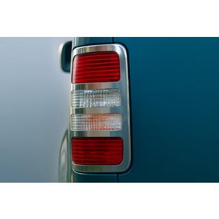 Накладки на Задние Фонари V1 (2 шт., Нержавейка) Volkswagen Caddy 2004-2010 гг. фото 1