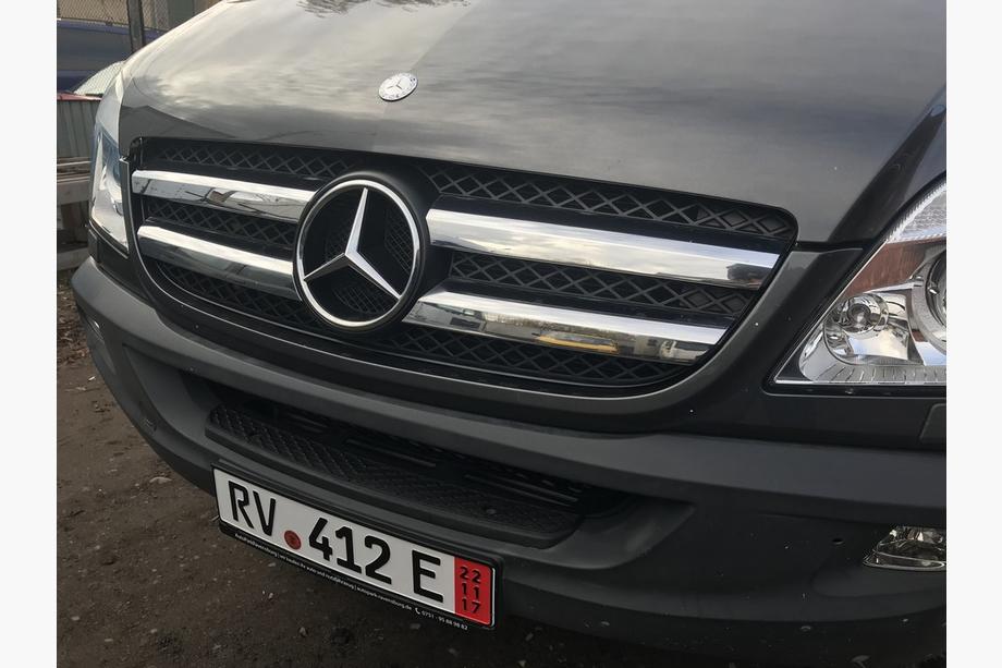 Mercedes Sprinter W906 2006–2018 гг. Хромированные Накладки на Решетку (2006-2013, Нержавейка) OmsaLine - Итальянская Нержавейка Фото 7