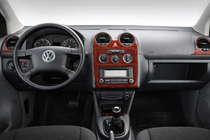 Volkswagen Caddy 2004-2010 гг. Накладки на Панель Приборов Алюминий фото 1