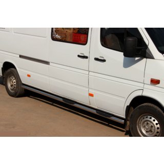 Боковые трубы (2 шт., нержавейка) Mercedes Sprinter W901/902/903/904/905 1995–2006 гг. фото 1