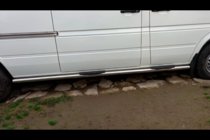 Volkswagen LT 1995-2006 гг. Боковые трубы (2 шт., нержавейка) фото 3