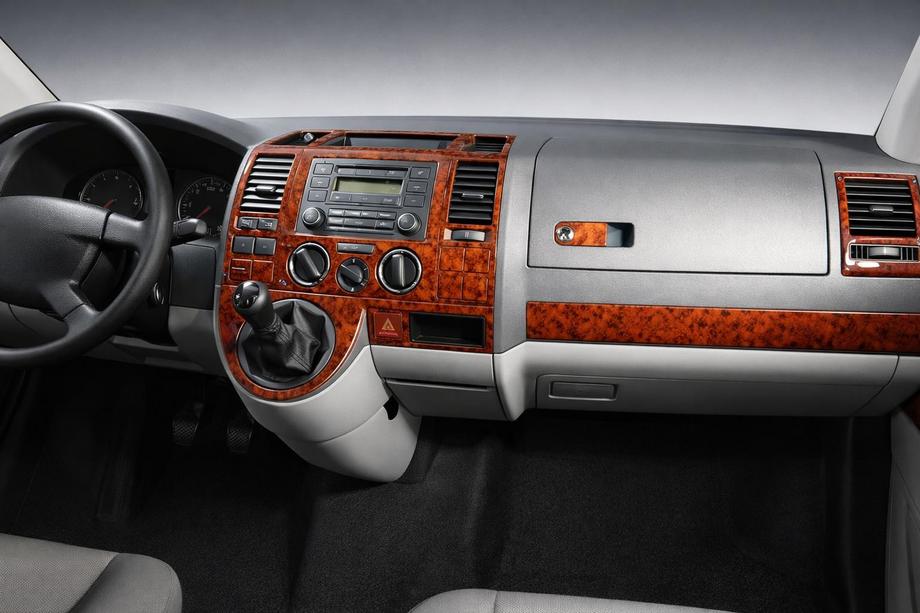 Volkswagen T5 Transporter 2003-2010 гг. Накладки на торпеду (Турция) Дерево Image
