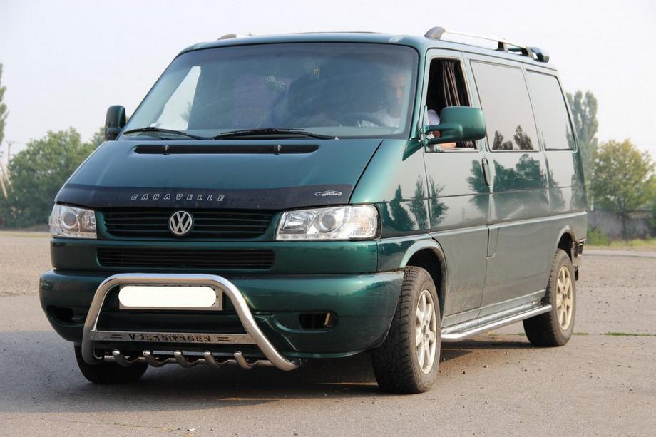 Volkswagen T4 Caravelle/Multivan 1990–2003 гг. Кенгурятник WT003 60мм Нержавейка 51мм, без надписи Фото 4