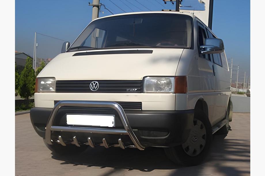 Volkswagen T4 Caravelle/Multivan 1990–2003 гг. Кенгурятник WT003 60мм Нержавейка 51мм, без надписи Фото 8