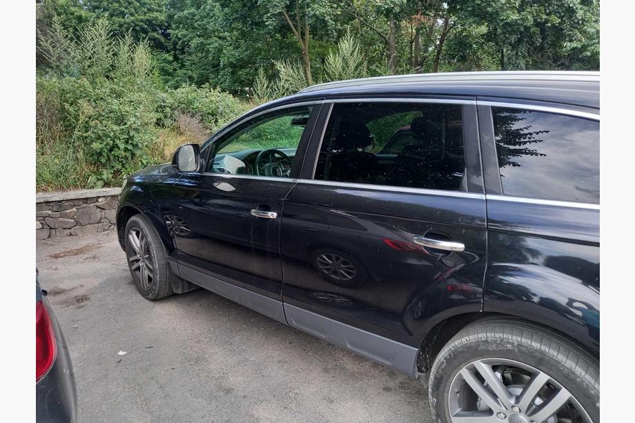 Audi Q7 2005-2015 гг. Хромированные Накладки на Ручки (4 шт., Нержавейка) OmsaLine, без кнопки Фото 3