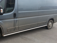 Citroen Jumper 2007-2025 гг. Боковые трубы (2 шт., нержавейка) фото 1