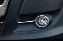 Fiat Doblo II 2010-2022 гг. Окантовки противотуманных фар с полосками (2010-2015, 4 шт., нержавейка) Carmos - Турецкая Нержавеющая Сталь фото 8