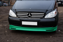 Mercedes Vito W639 2004-2014 гг. Накладка на бампер BRB V1 (под покраску) Год 2004-2010 фото 4