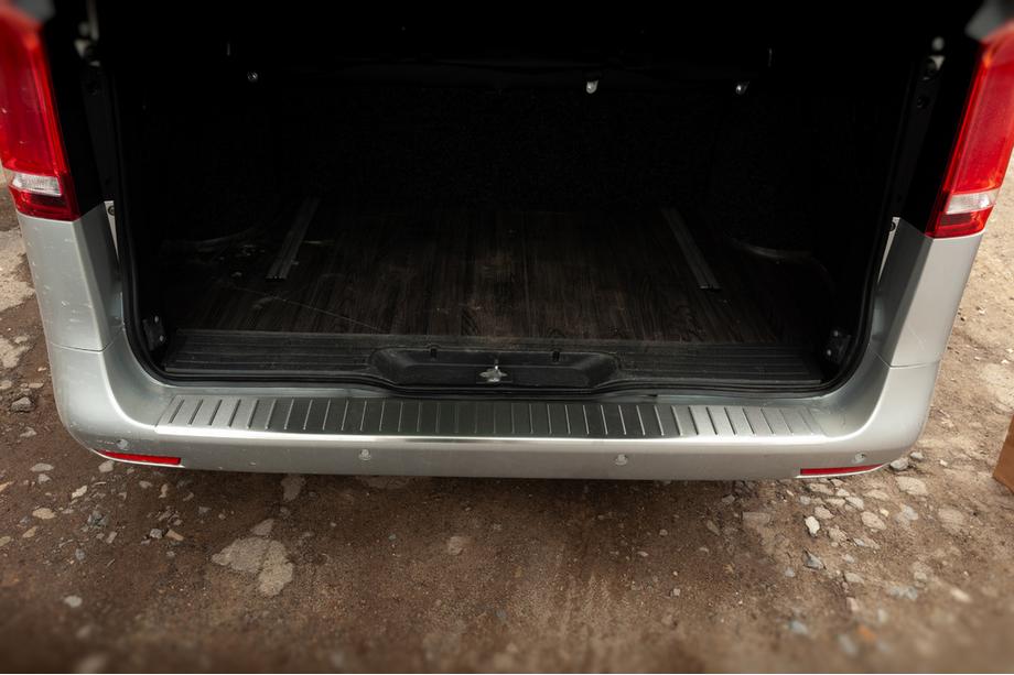 Mercedes Vito/V-class W447 2014- гг. Накладка на задний бампер OmsaLine Нержавейка Image