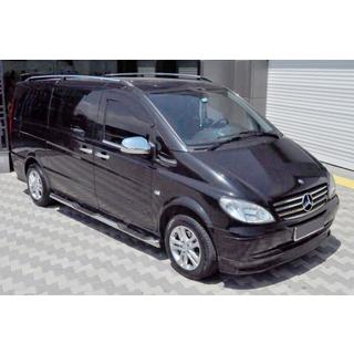 Боковые трубы BB002 (2 шт., нержавейка) Mercedes Viano 2004-2014 гг. фото 1