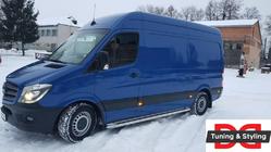 Volkswagen Crafter 2006-2016 гг. Боковые Подножки Premium (2 шт., Нержавейка) фото 4