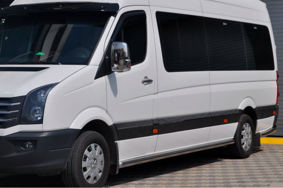 Volkswagen Crafter 2006-2016 гг. Боковые трубы (2 шт., нержавейка) Фото 2