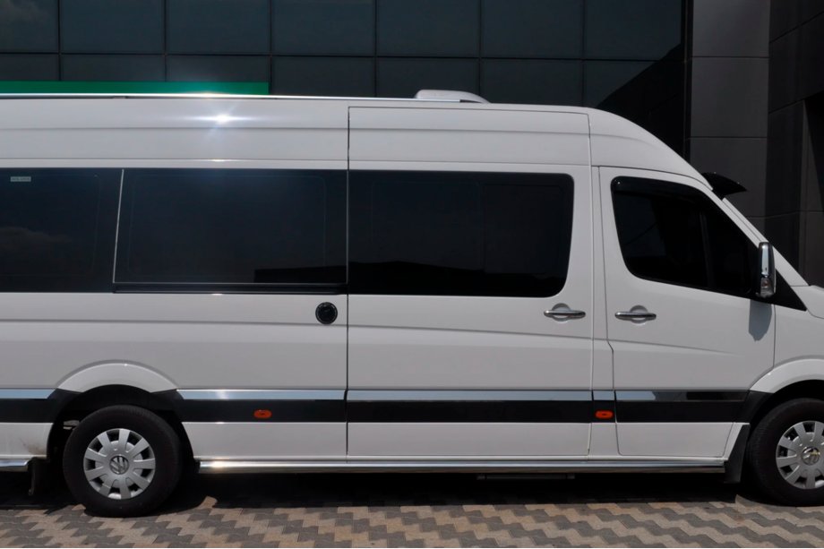 Volkswagen Crafter 2006-2016 гг. Боковые трубы (2 шт., нержавейка) Фото 3