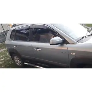 Хромированные Накладки на Ручки Дверей (4 шт, Нержавейка) Hyundai Tucson JM 2004- гг. фото 1