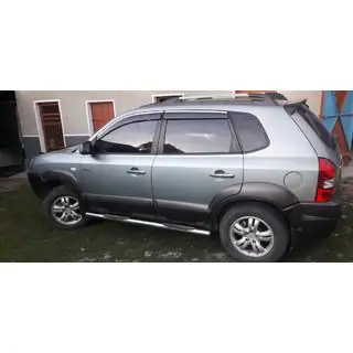 Хромированные Накладки на Ручки Дверей (4 шт, Нержавейка) Hyundai Tucson JM 2004- гг. фото 3