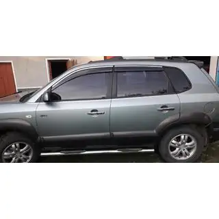 Хромированные Накладки на Ручки Дверей (4 шт, Нержавейка) Hyundai Tucson JM 2004- гг. фото 4
