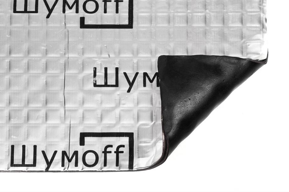 Шумофф Микс Ф SE Материал вибродемпфирующий битумный самоклеющийся Image