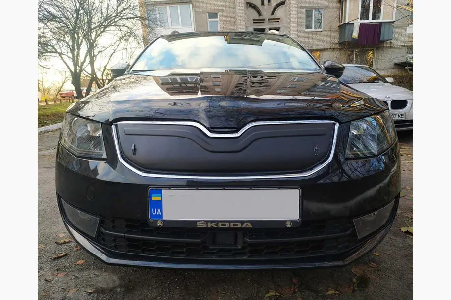 Skoda Octavia III A7 2013-2019 гг. Зимняя накладка на решетку радиатора (2013-2017) Image