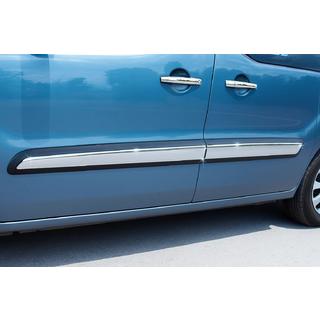 Дверные молдинги Нержавеющая Сталь (4 шт.) Citroen Berlingo 2008-2018 гг. фото 1