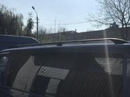 Volkswagen T5 Transporter 2003-2010 гг. Черные рейлинги Длинная база, пластиковые ножки фото 7