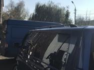 Volkswagen T5 Transporter 2003-2010 гг. Черные рейлинги Длинная база, пластиковые ножки фото 8
