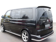 Volkswagen T5 Transporter 2003-2010 гг. Задняя угловая дуга AK005 (нерж. сталь) фото 1