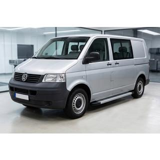Боковые Подножки Maya V2 (2 шт., Алюминий) Volkswagen T5 Transporter 2003-2010 гг. фото 1