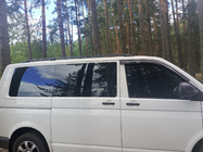 Volkswagen T5 Caravelle 2004-2010 гг. Черные рейлинги фото 20
